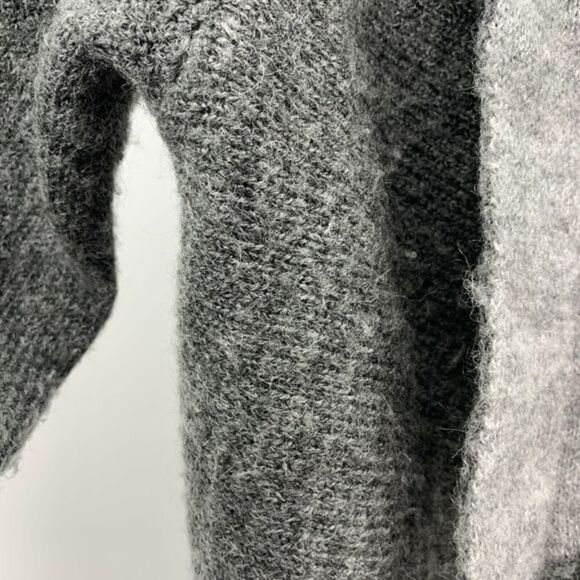 Nanette Lepore Gray Wool Blend Draped Cardigan S - Picture 7 of 8